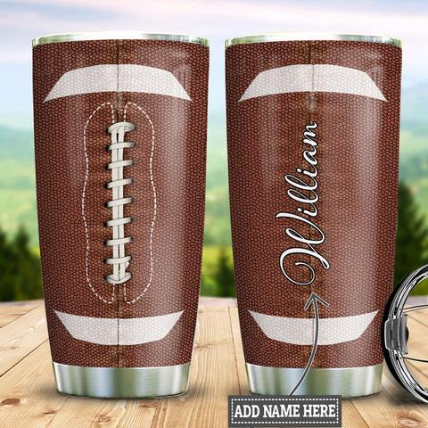 American Football Personalized Stainless Steel Tumbler, Personalized Tumblers, Tumbler Cups, Custom Tumblers Fashion24Hs