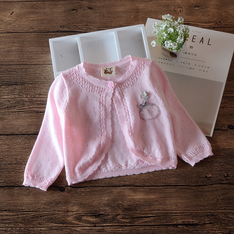 0-8yrs Girls Jacket Kids Cute Outdoor Sweater Pink Sweet Cotton Shool Cardigan 1 2 3 4 5 6 7 8 Years Old Kid Clothes 205036 alx