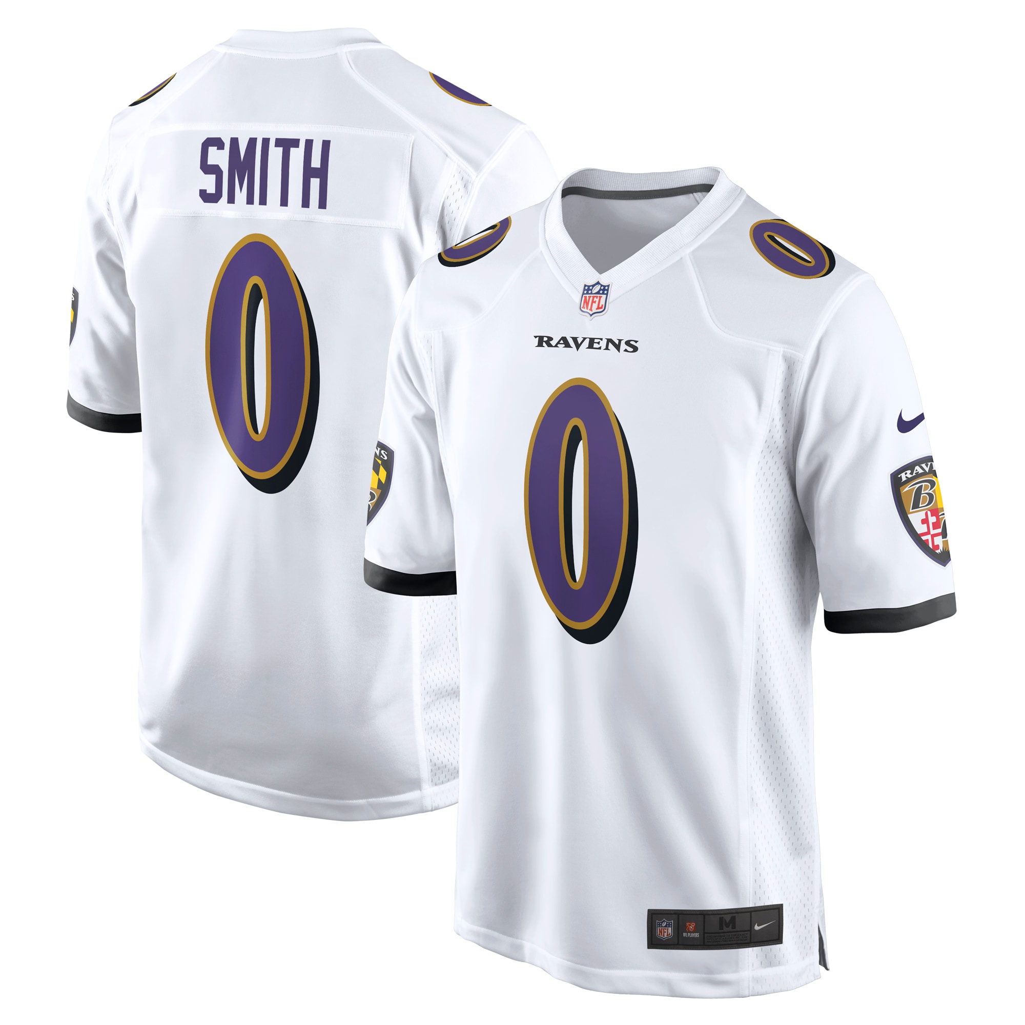 Roquan Smith Baltimore Ravens Game Jersey – White