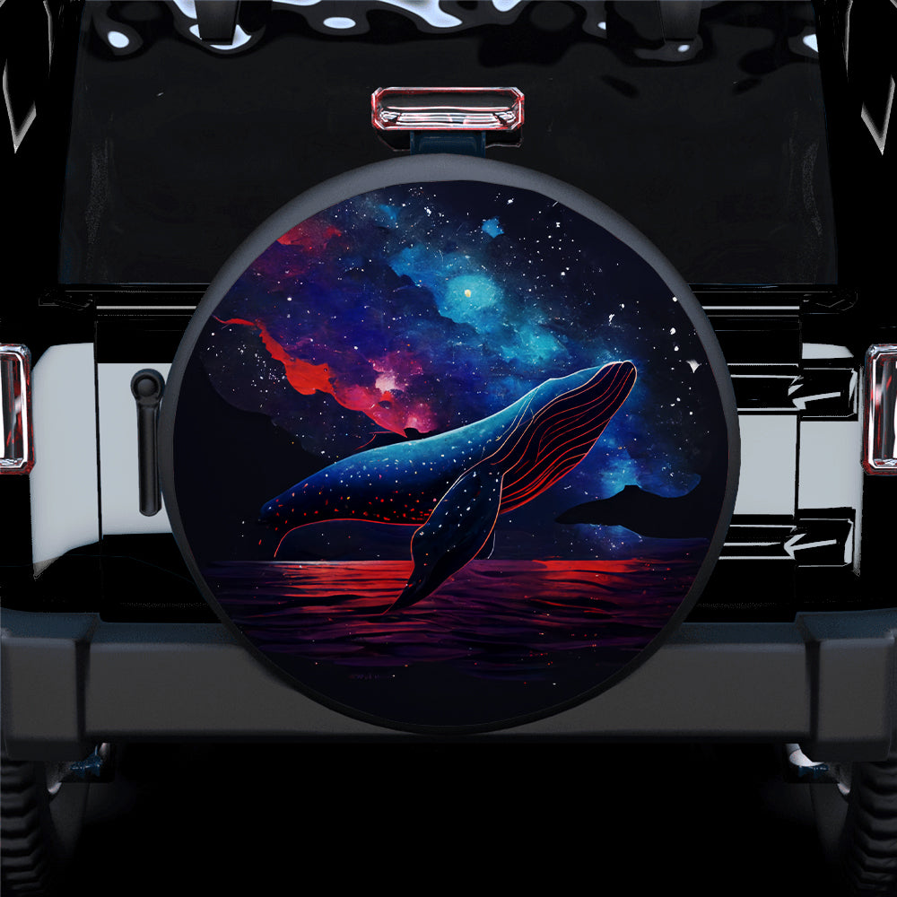 Purple Red Blue Orange Night Sky Full Of Star 2 Jeep Car Spare Tire Covers Gift For Campers