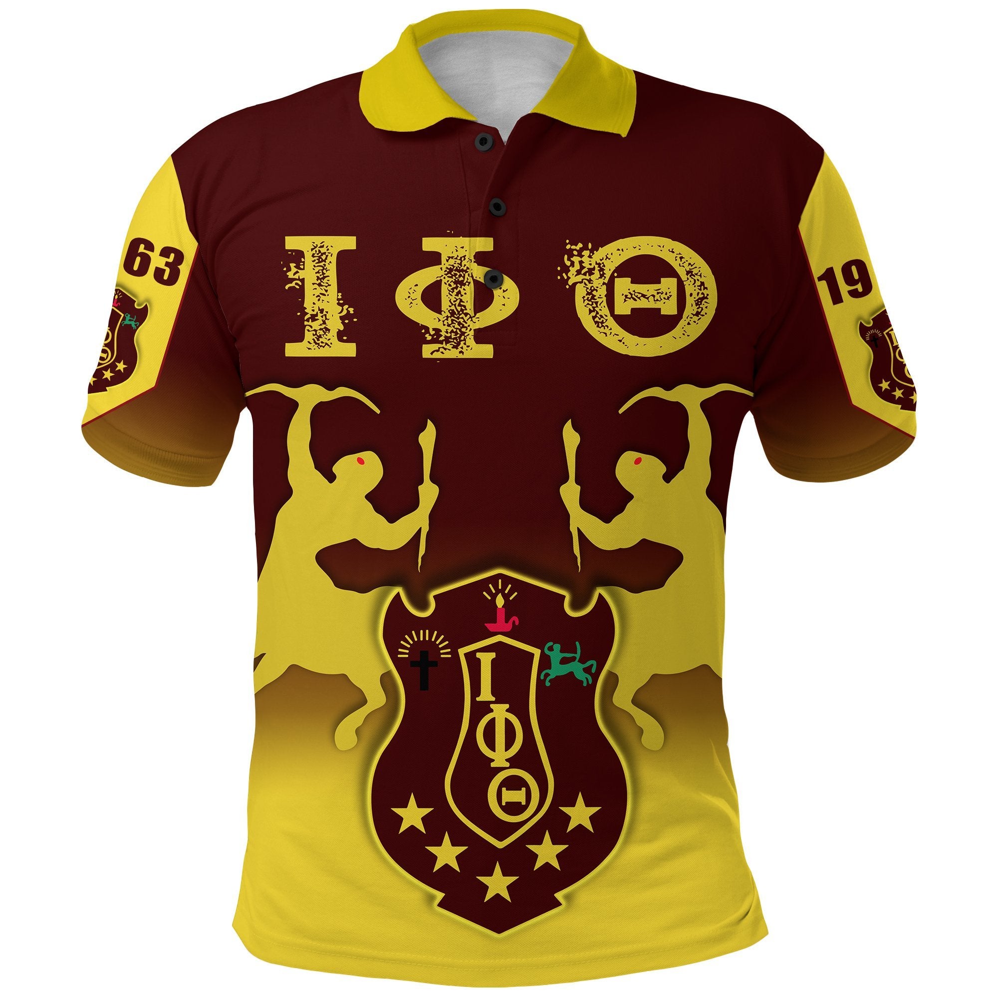 Iota Phi Theta Polo Shirt With Centaur Lt13