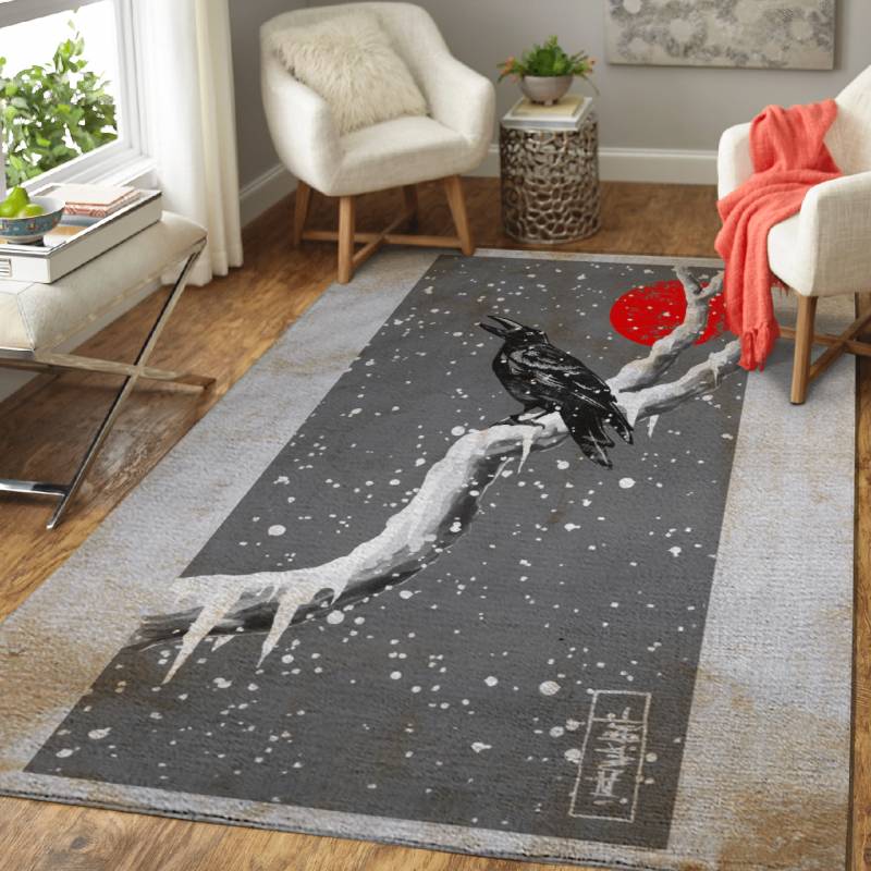 Winter japan – Animals Area Rug Carpet