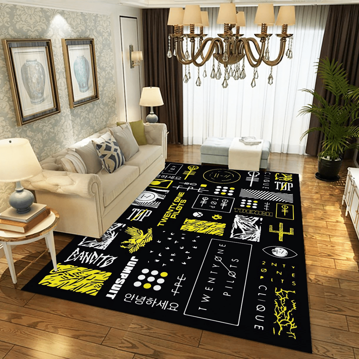 Blurryface X Trench Twenty One Pilots Area Rug, Living Room  Rug – Christmas Gift Us Decor