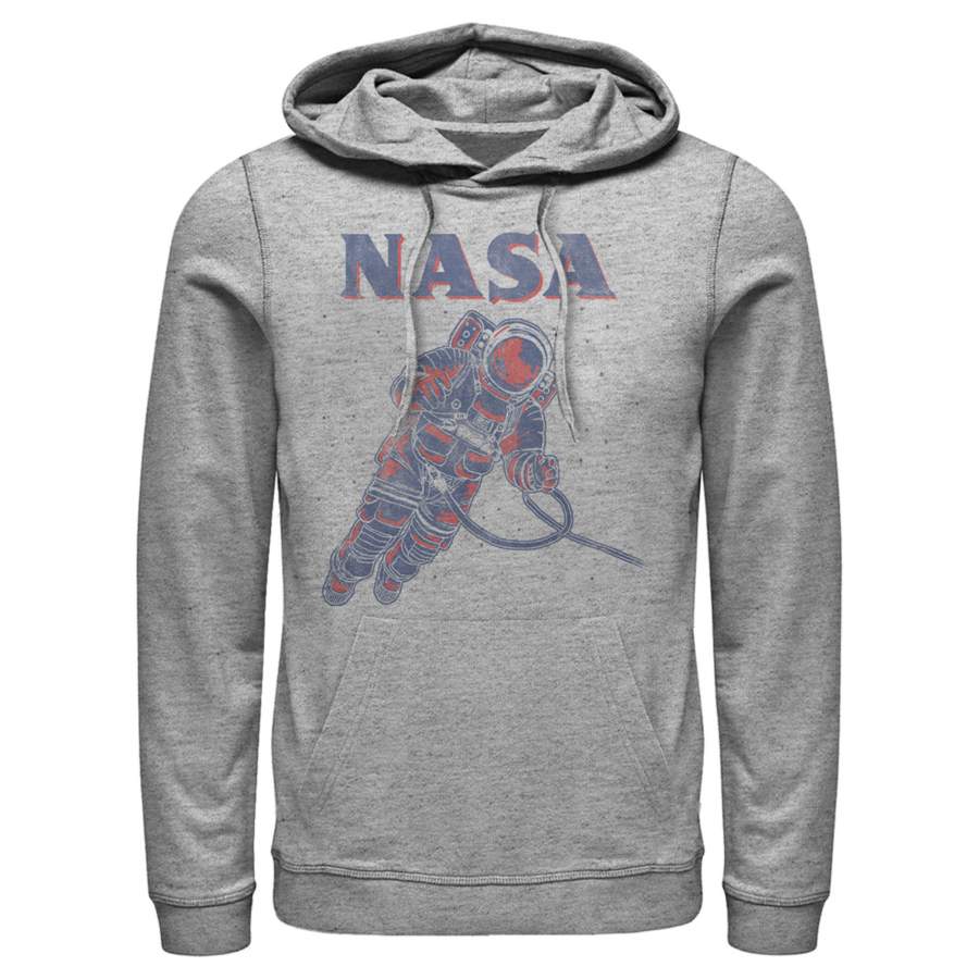 NASA Men’s Neon Astronaut Cowboy In Space  Lightweight Hoodie