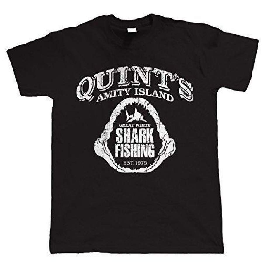 Vectorbomb Quints Shark Fishing Men’S Parody T Shirt