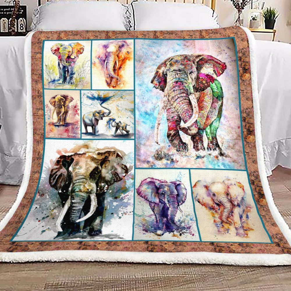 Elephant Yh25100569F Sherpa Fleece Blanket