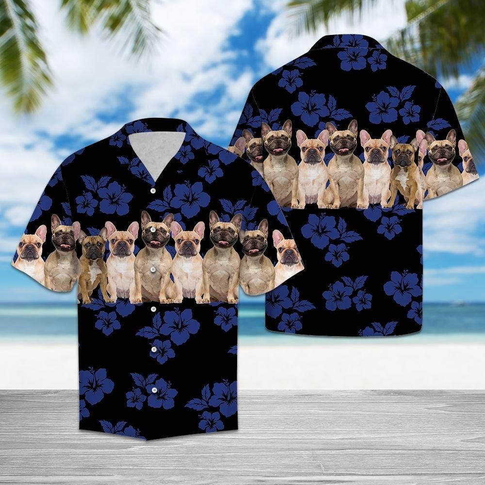 Aloha Shirt Awesome French Bulldog Hawaii Ha38115