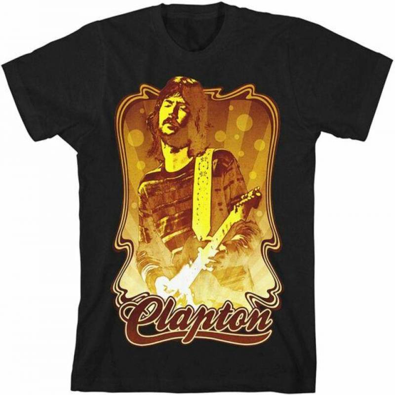 PrintPro Eric Clapton Giuta Tour Concert Black T-shirt