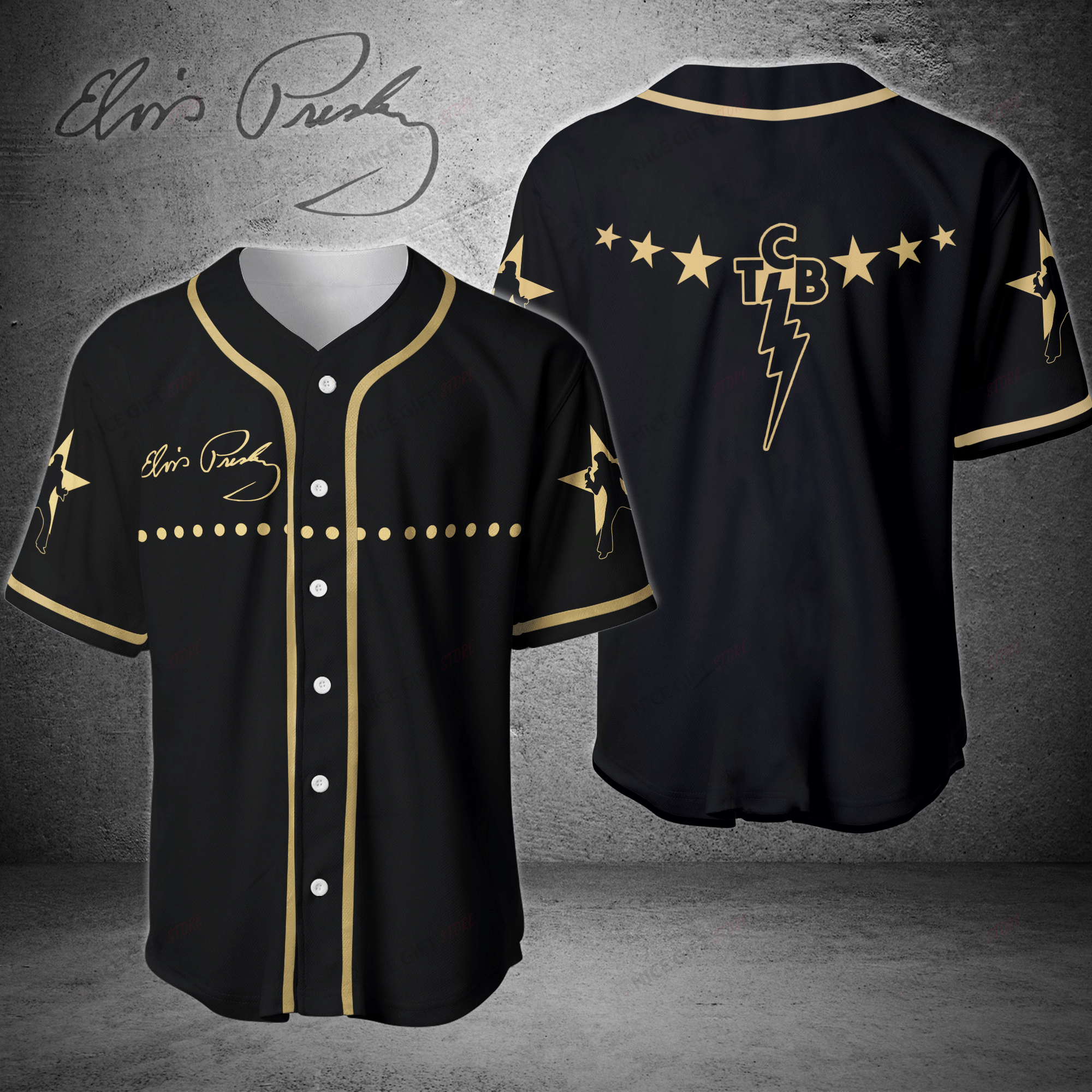 Elvis Presley Baseball Jersey Bbj-N6Y3