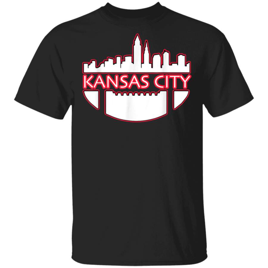 Vintage Downtown Kansas City Skyline Football Gifts TShirt