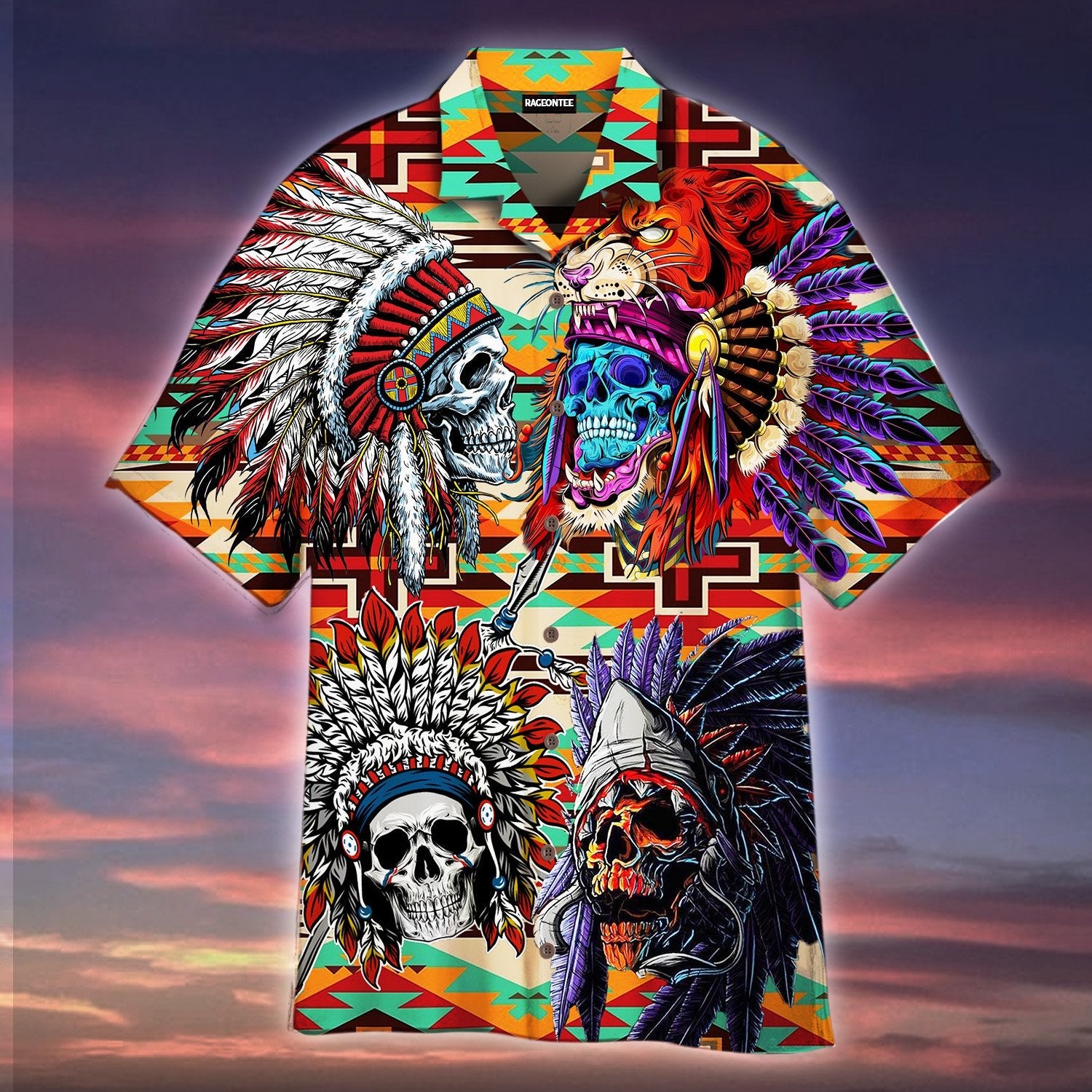 Native Skull Hawaii Shirt For Men Women Adult Ha31566