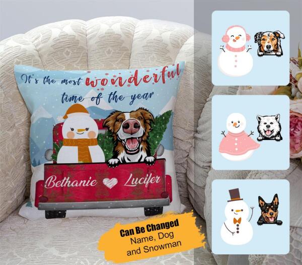 It’S Most Wonderful Time Of The Year – Personalized Custom Pillow Christmas Gifts – Trending Personalized