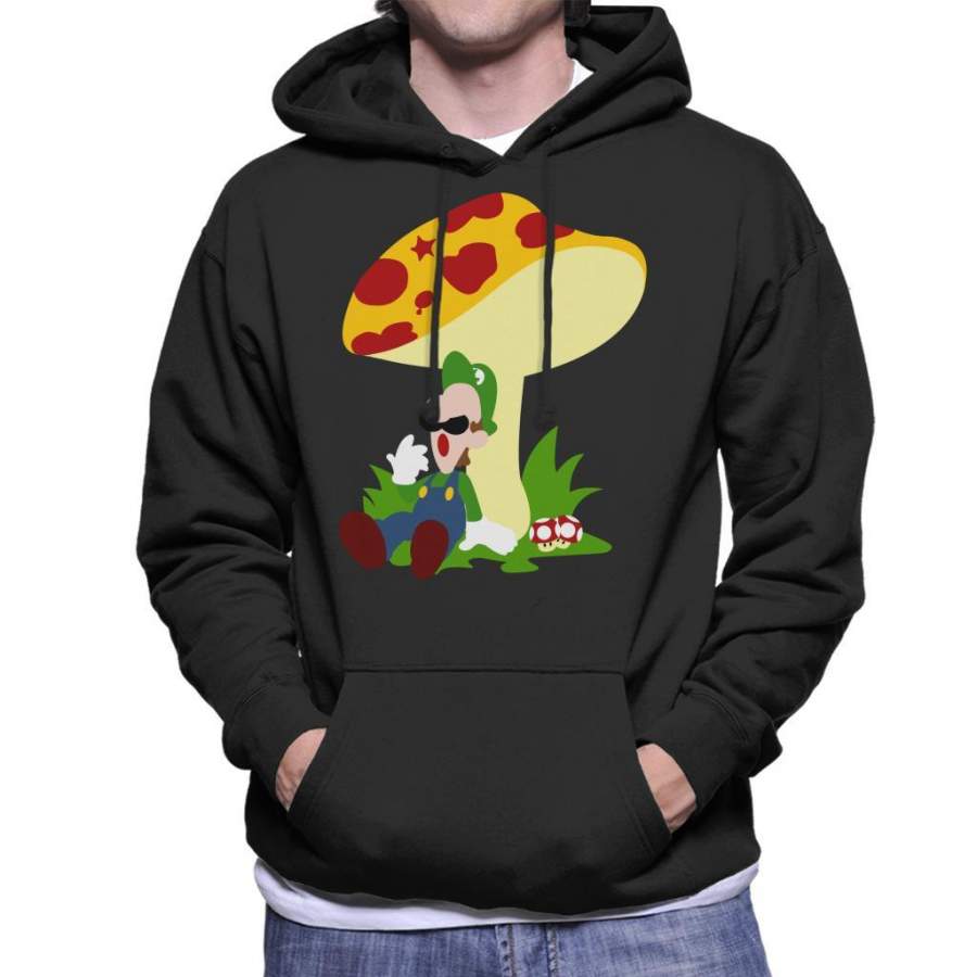 Super Mario Luigi Relaxing Time Men’s Hooded Sweatshirt