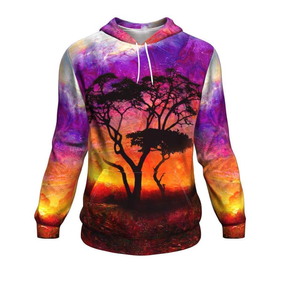 Tree Silhouette All-Over Hoodie