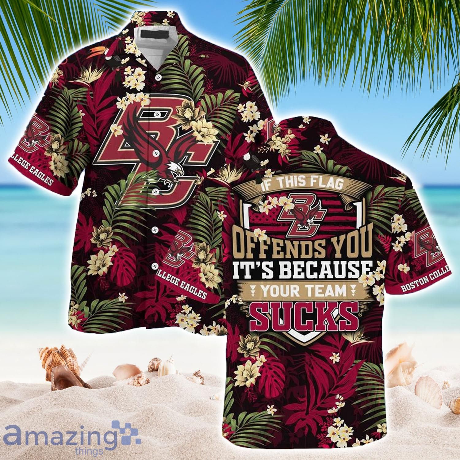 NCCA Boston College Eagles If This Flag Trendy Hawaiian Shirt Aloha Shirt