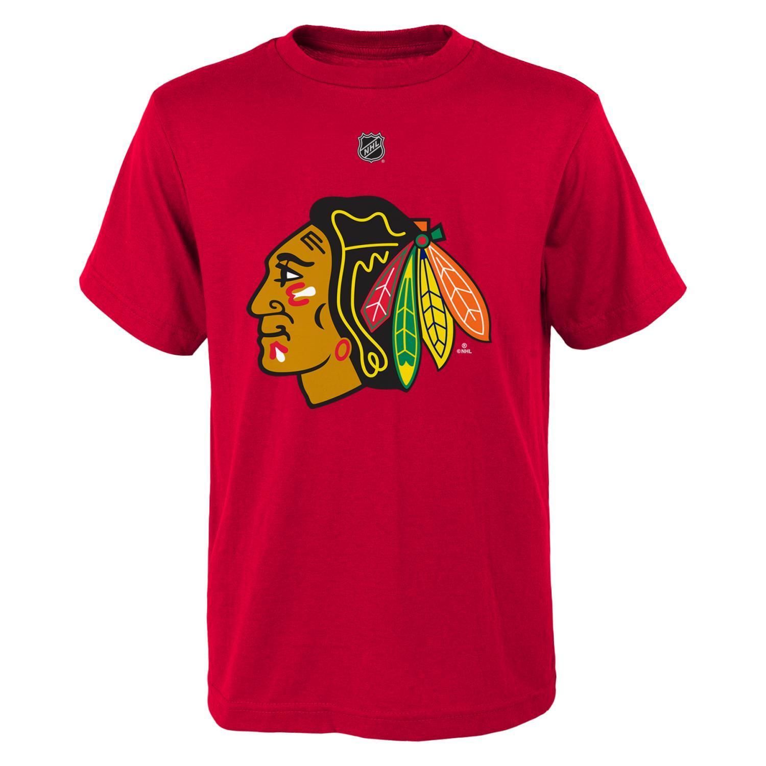 YOUTH Chicago Blackhawks Jonathan Toews Player T Shirt Red