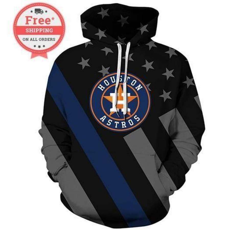 Houston Astros Baseball Team Hoodie 3D Style1124 All Over Printed