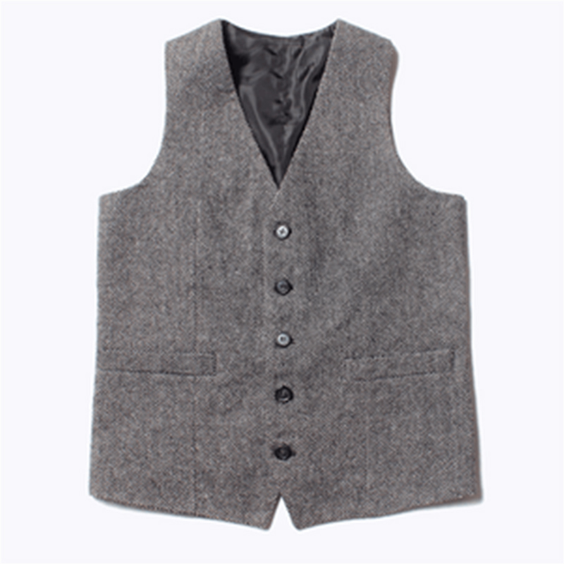 Women’s Vintage Slim Comfort Herringbone Vest Commuter Social Office Sleeveless Jacket alx