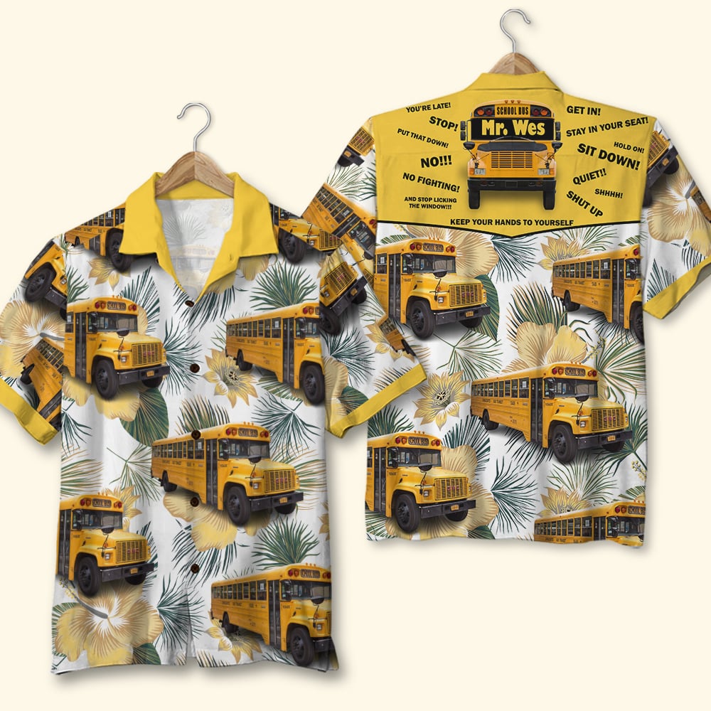 Custom School Bus Driver Hawaii Gift For Ha6272