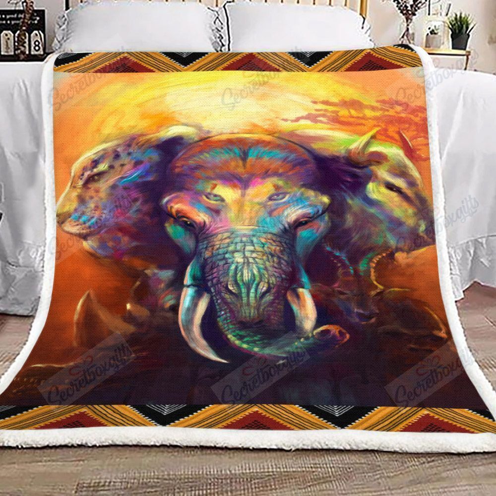 Wild Animals Gs-1305Qv Fleece Blanket