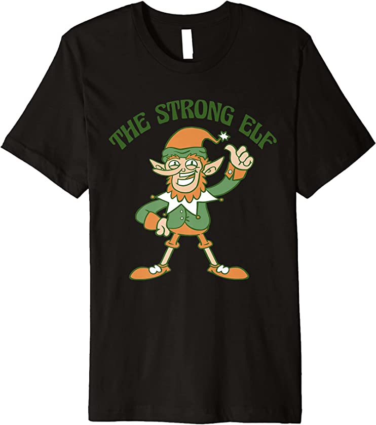 The Strong Elf Cute Ugly Christmas Sweater Premium T-Shirt