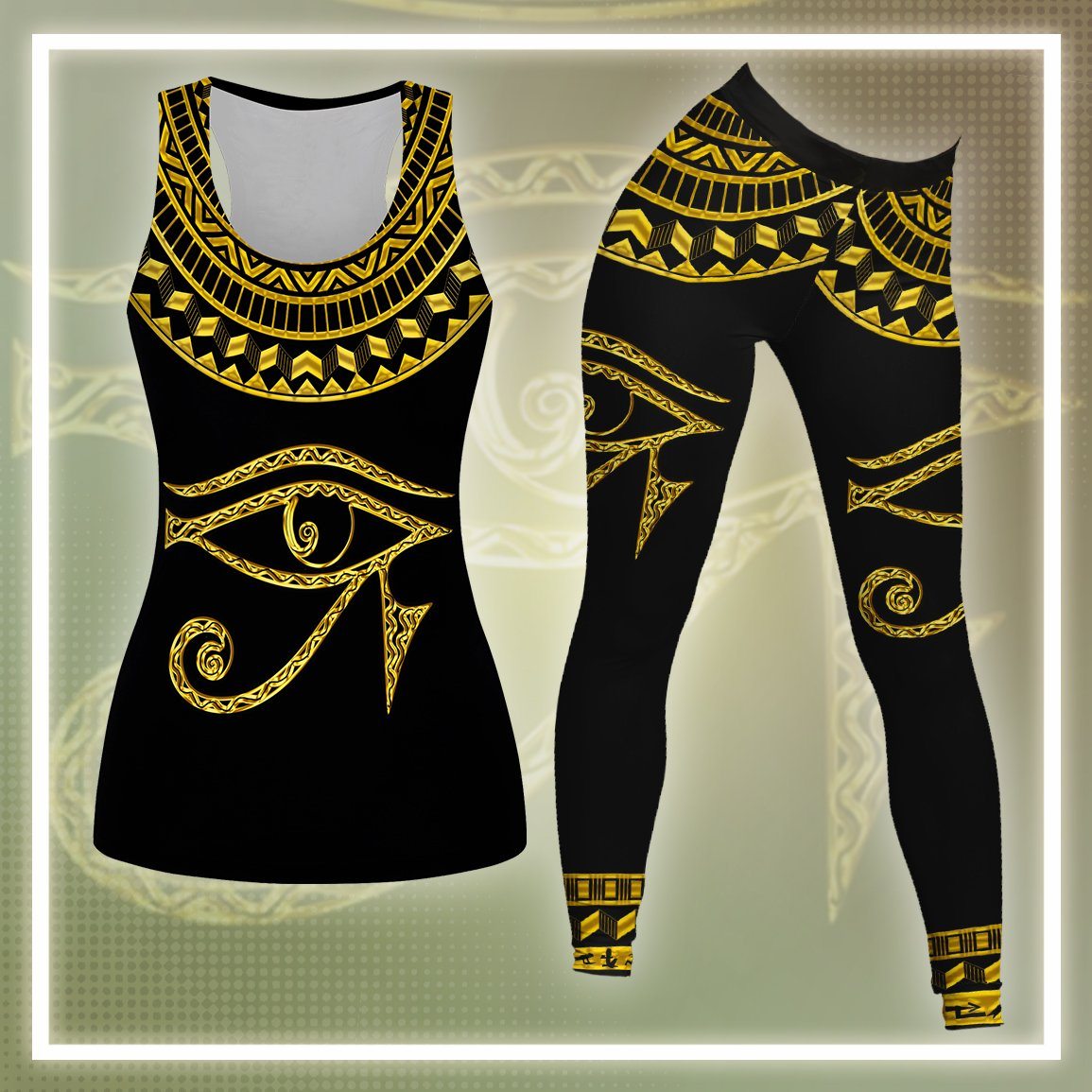 Ra Egypt Tank Top And Leggings Set