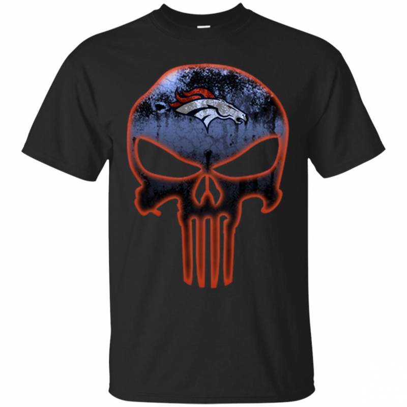 Denver Broncos Football The Punisher Skull Shirts