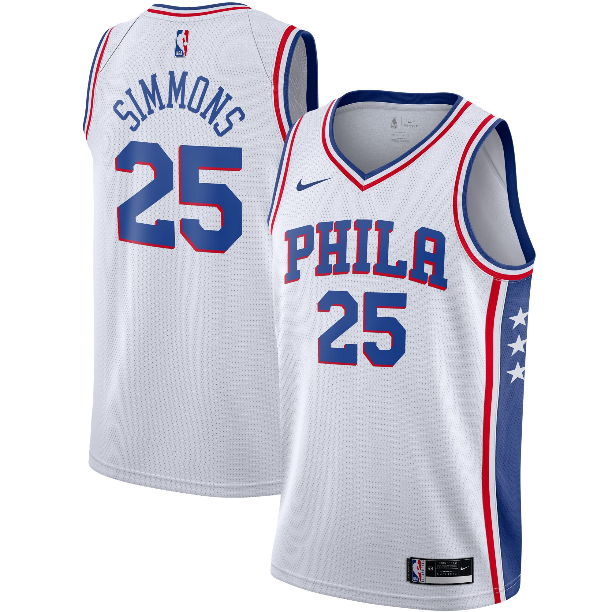 Ben Simmons Philadelphia 76ers 2020/21 Swingman Jersey – White – Association Edition NBA