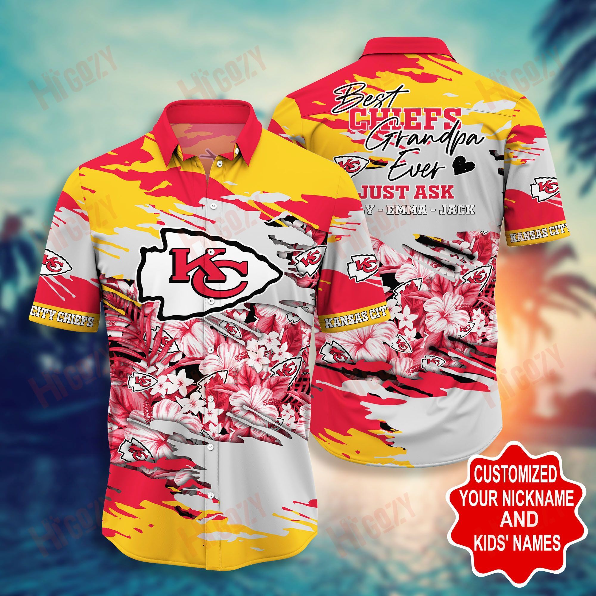 Kansas City Chiefs Hawaiian Shirt Short Style Hot Trending Summer Ha63035