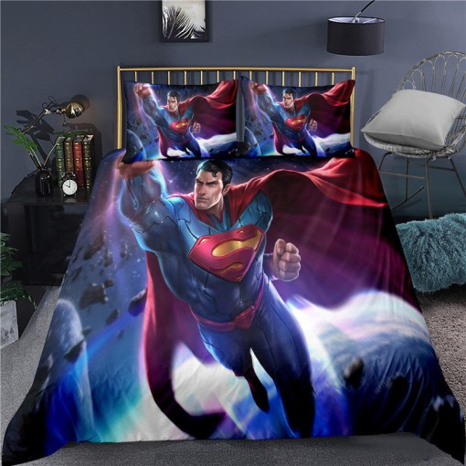 Super Hero Superman 7 Duvet Cover Pillowcase Home Decor 3D Bedding Set 9