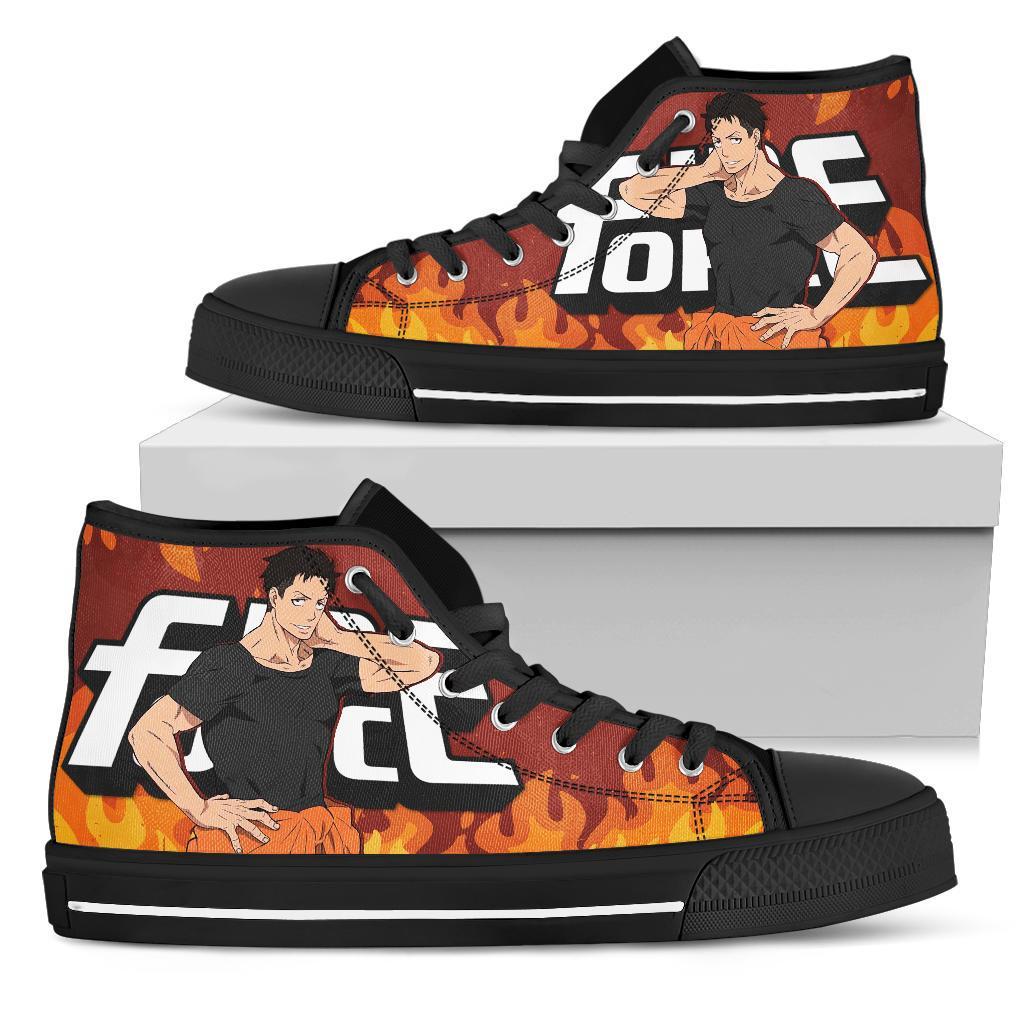 Akitaru Obi Fire Force Sneakers Anime High Top Shoes Fan Gift Pt20