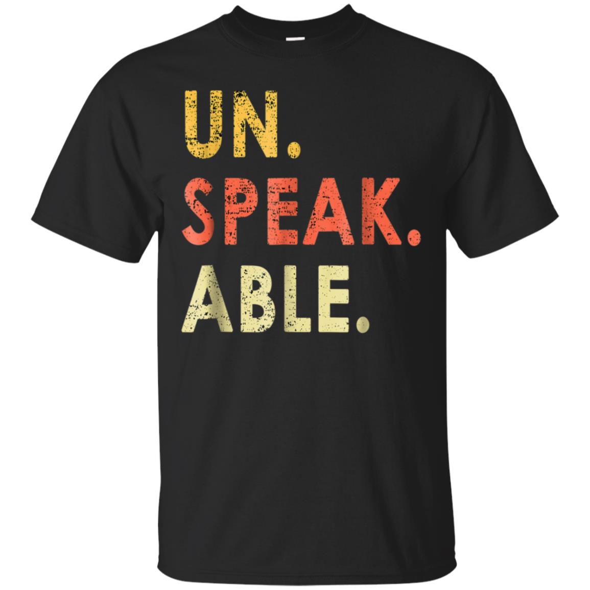 Vintage Un-Speak-Able Green T-Shirt Gaming Merch For Kids