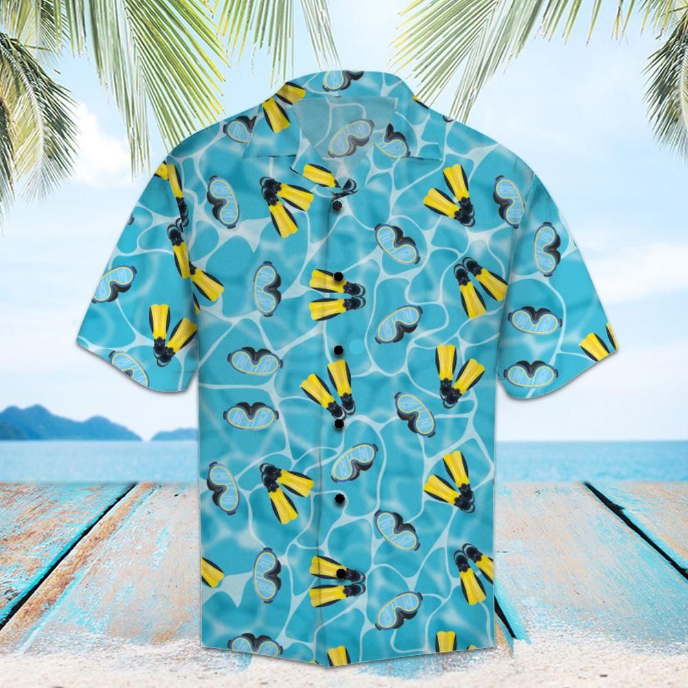 Amazing Scuba Diving Aloha Hawaiian Shirt Colorful Short Sleeve Summer Beach Casual Shirt For Men And Women