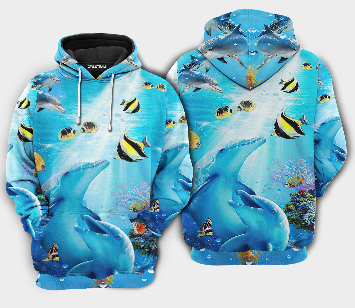 Dolphin Amazing Dolphin – Hoodie – Hood05Tnh240921