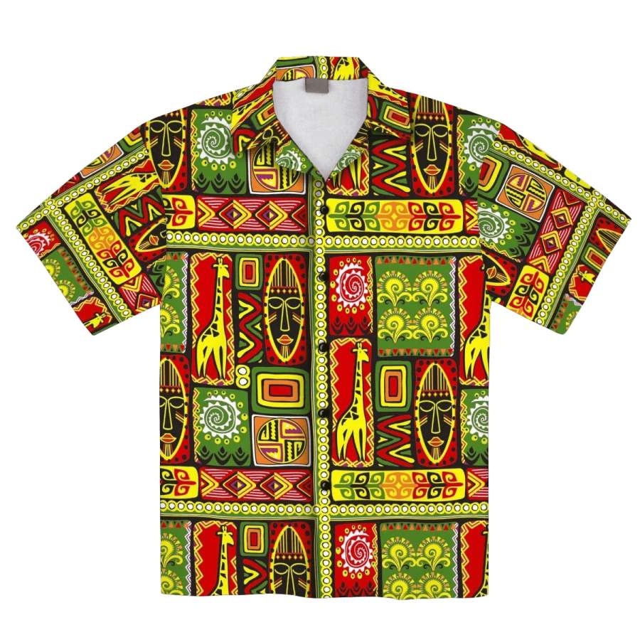 African Hot Tone Pattern Tropical Hawaiian Aloha Shirts – Jamestees Store