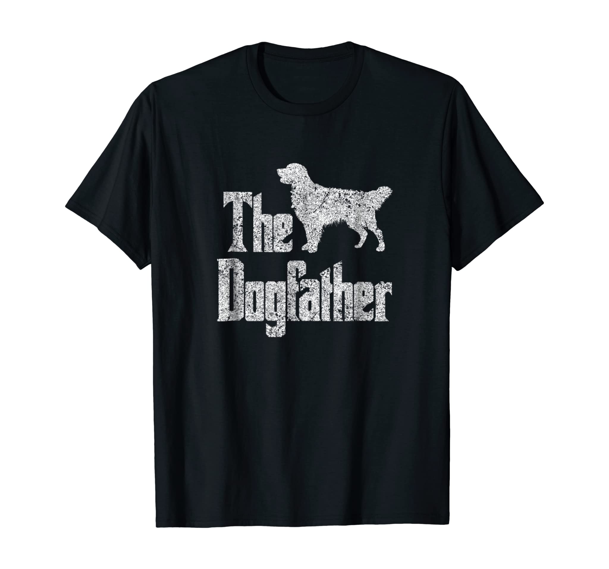 The Dogfather t-shirt, Golden Retriever silhouette, dog gift