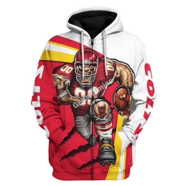 Gearhomies Personalized Unisex Tracksuit Hoodies Kansas City Chiefs Football Team 3D Apparel