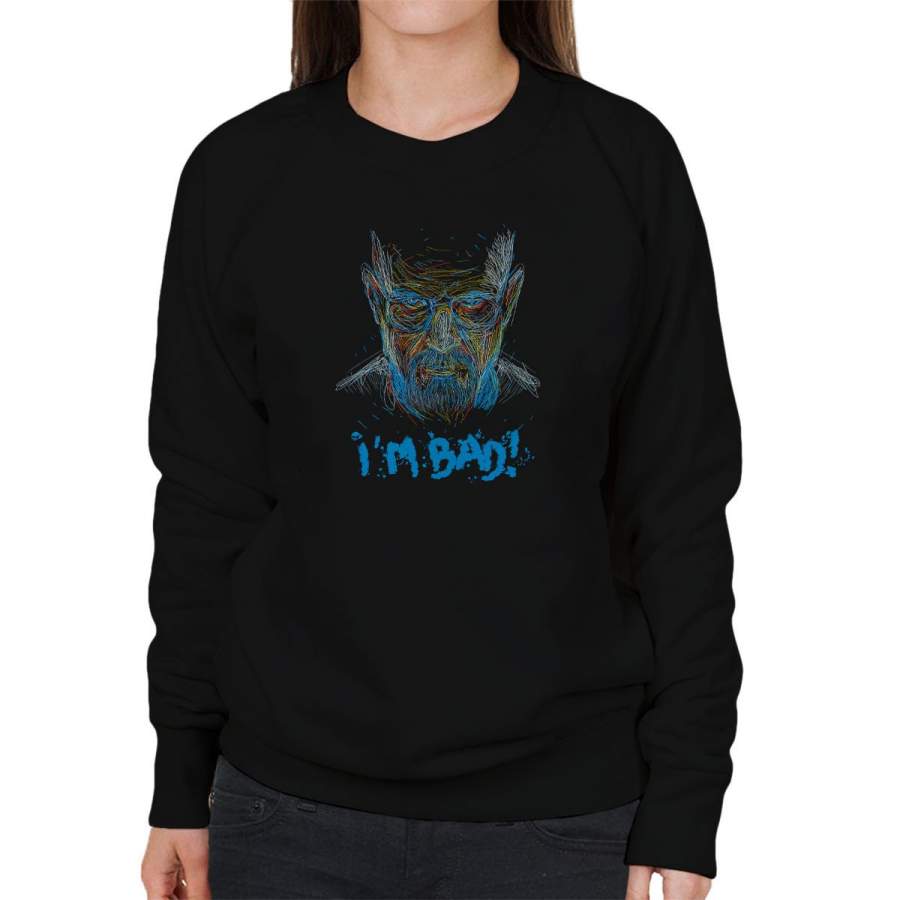 Breaking Bad Michael Jackson Im Bad Women’s Sweatshirt