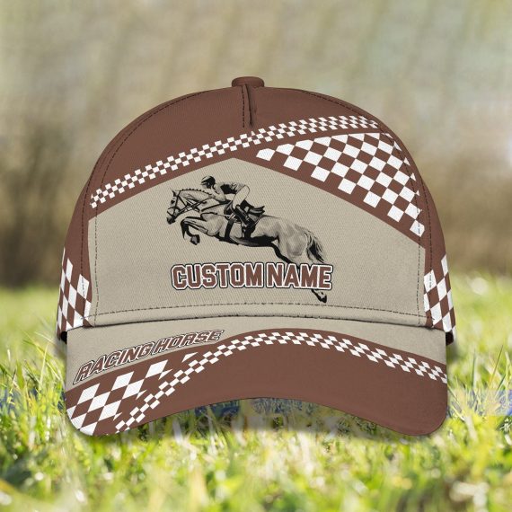 Horse Riding Personalized Name All Over Print Classic Cap For Horse Lovers