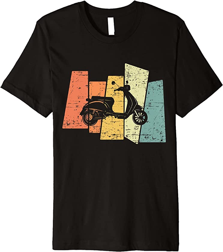 Vintage Retro Scooter Rider Premium T-Shirt