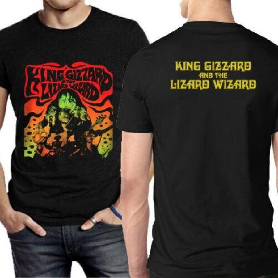 AliExpress King Gizzard And The Lizard Wizard Tee Two Sides Black New Men’s T-Shirt