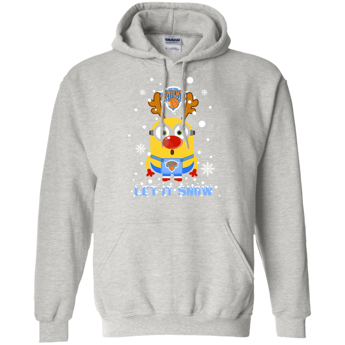 Buy Minion New York Knicks Ugly Christmas Sweaters Let It Snow Hoodie