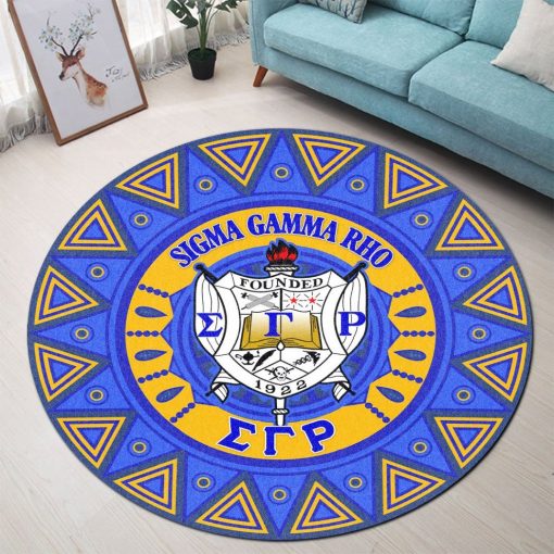 Sigma Gamma Rho Fraternity 1922 Round Carpet All Over Print