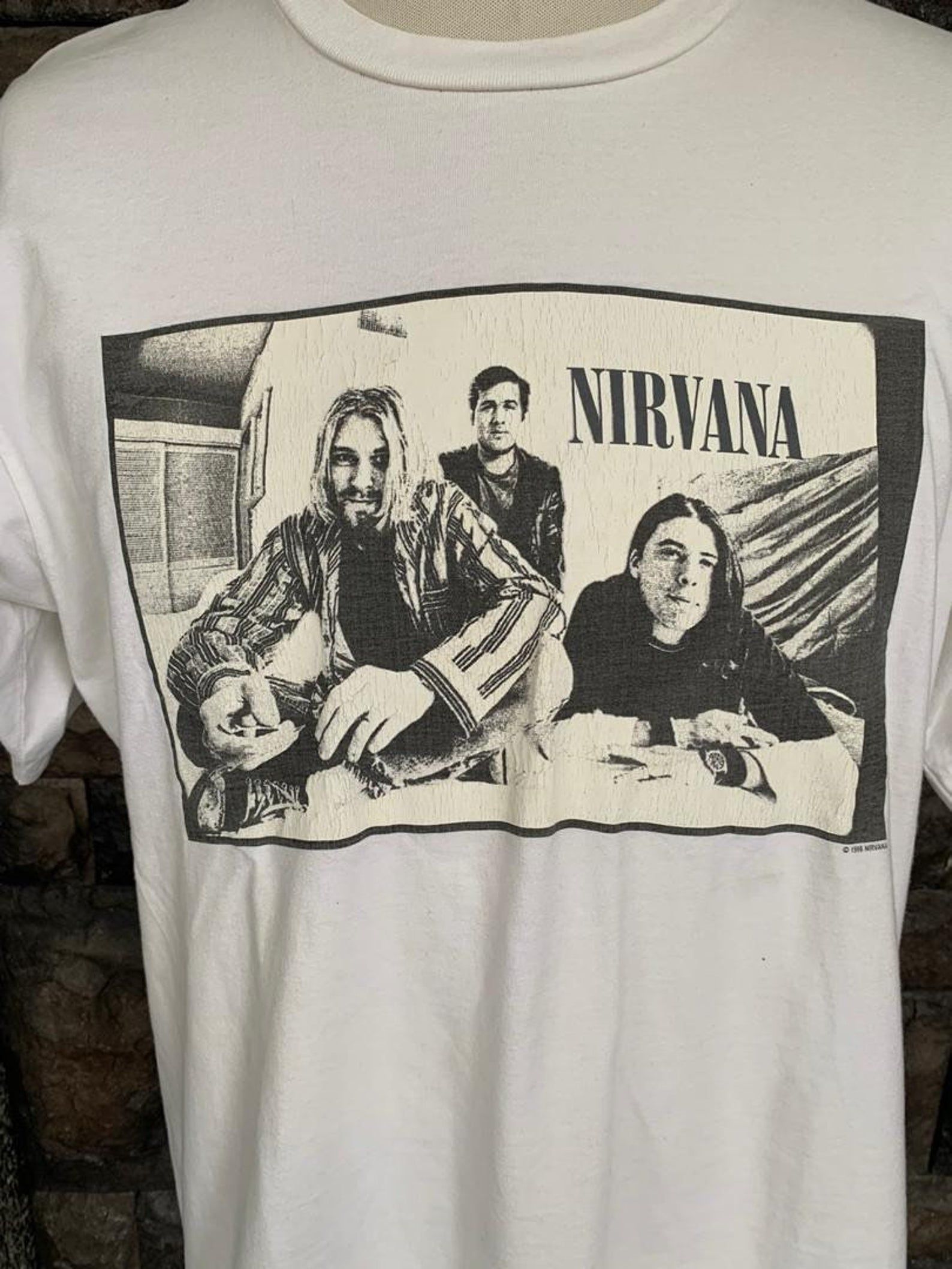 Vintage 90S Nirvana Band Tshirt