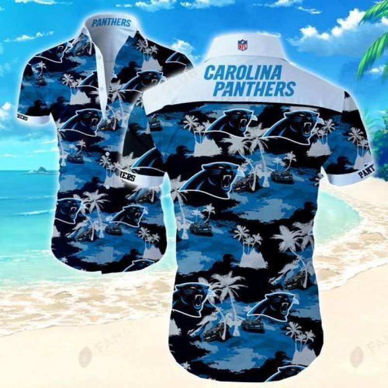 Carolina PanthersCoconut Tree Hawaii Fit Body Shirt