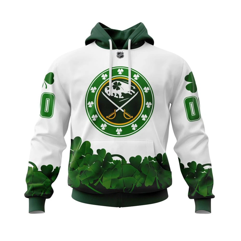 Hoodie Buffalo Sabres, Happy St.Patrick Days Jersey V0522 Qtnhl080524A415Hd