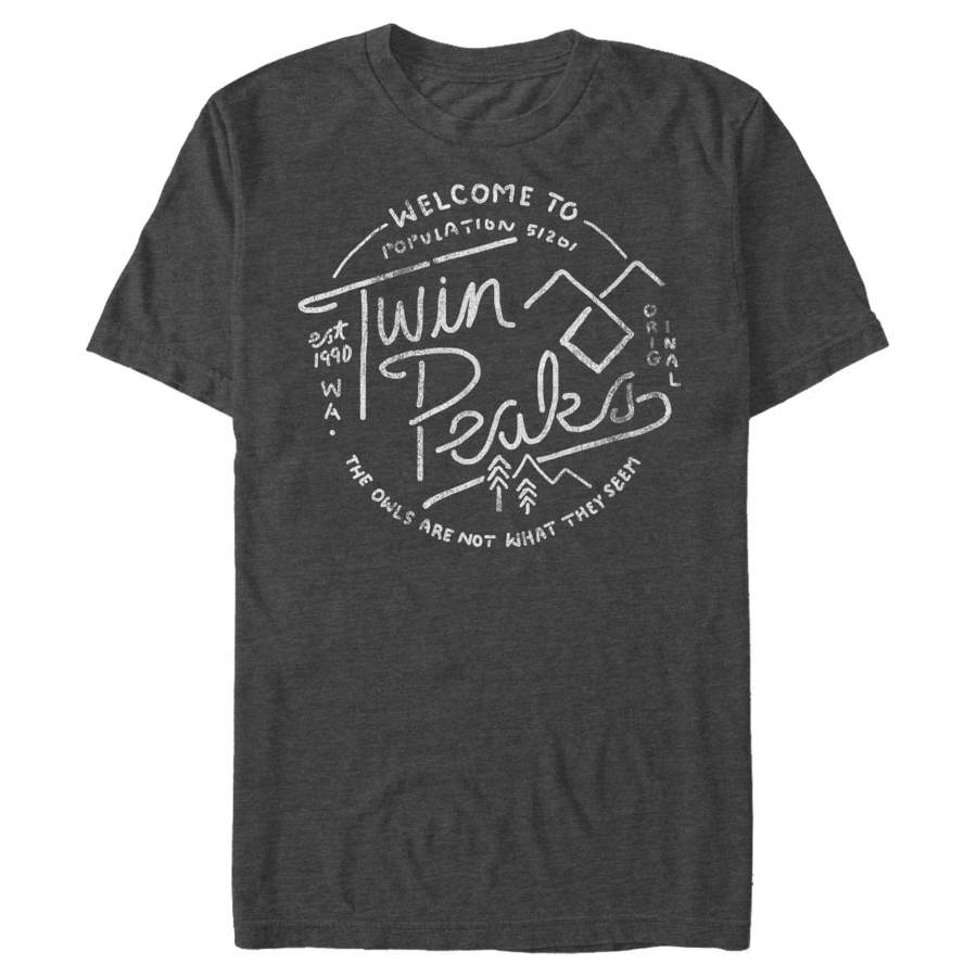 Twin Peaks Men’s Welcome Sign  T Shirt