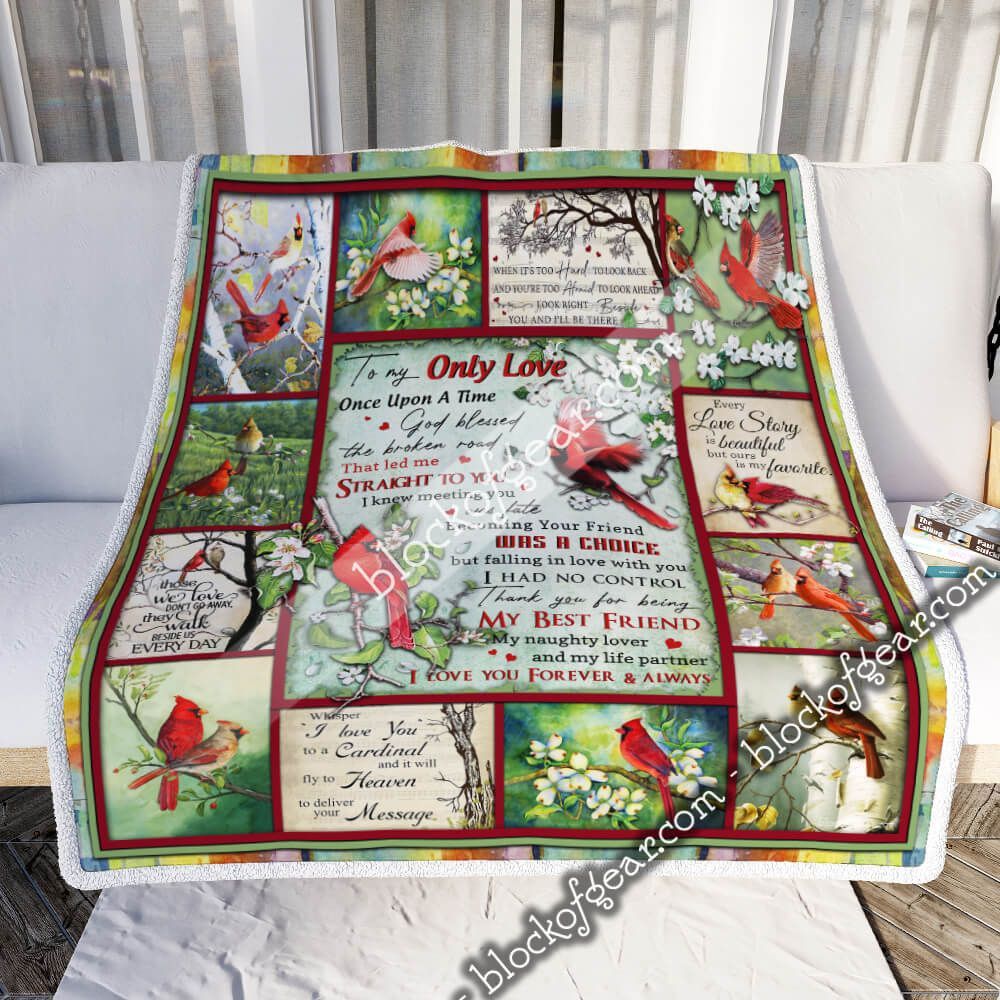 To My Only Love, God Blessed The Broken Road That Led Me Straight To You, Cardinal Sofa Throw Blanket