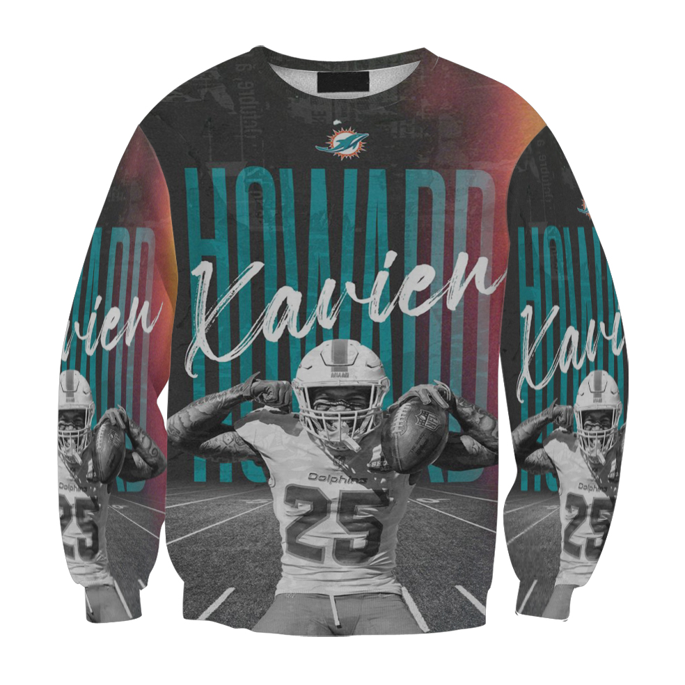 Miami Dolphins Xavien Howard3 Gift For Fan 3D Full Printing Sweatshirt