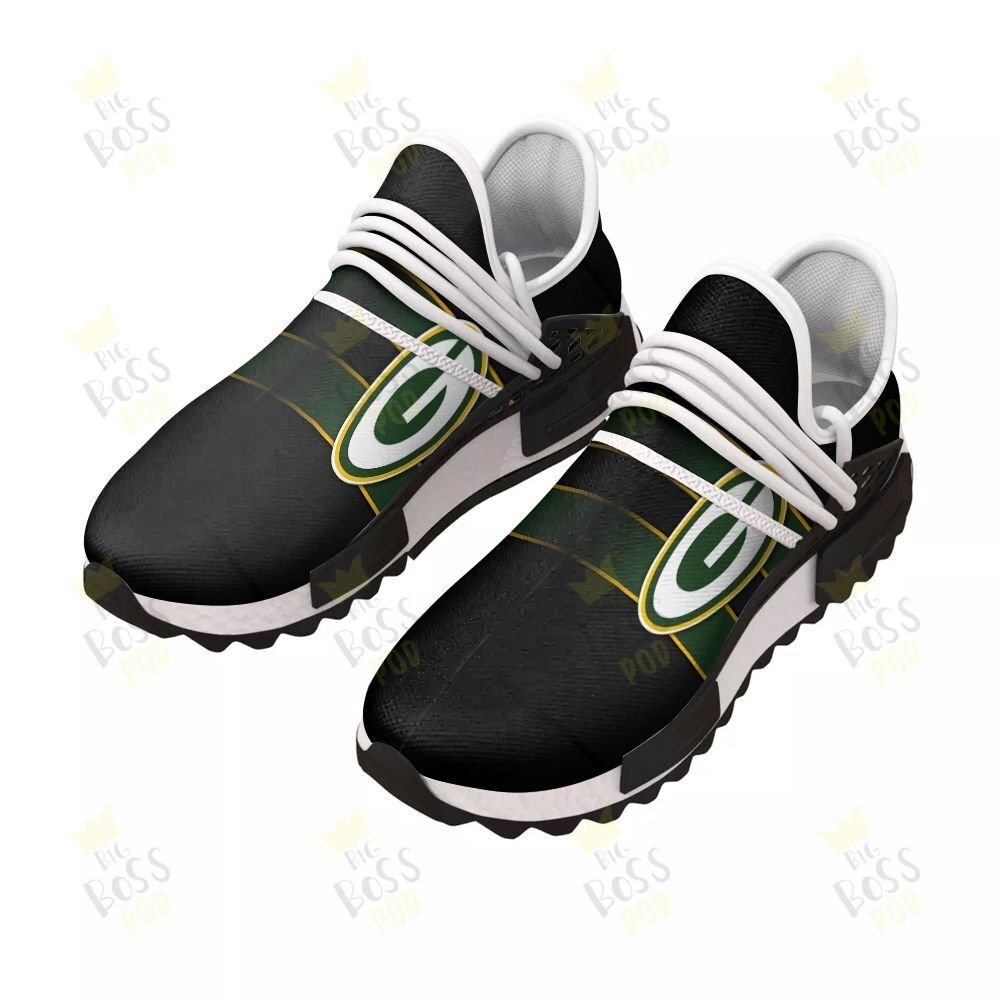 Green Bay Packers Black Gift For Green Bay Packers Fans Sport Running Sneakers Shoes